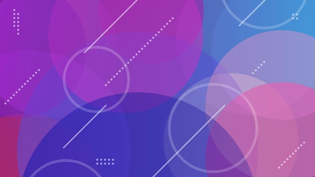 abstract modern wallpaper purple blue pink geometry round and line background vector illustration