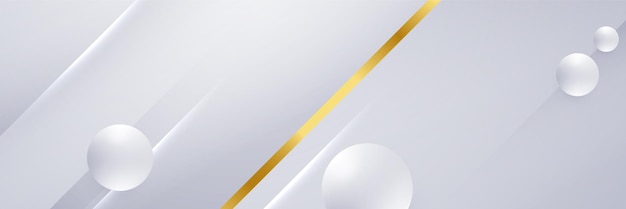 Abstract modern white gold lines background vector illustration