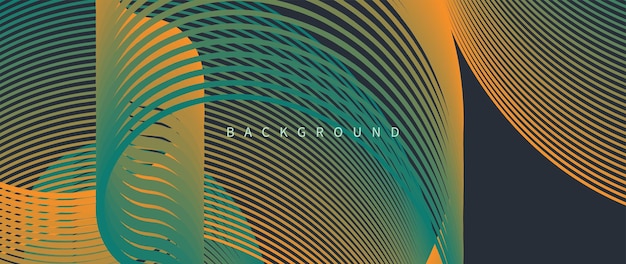 Abstract modern yellow lines background, vector