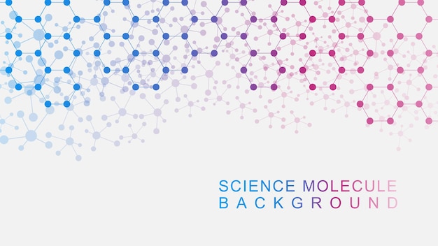 Abstract molecular structure background for medicine chemistry medical science and technology