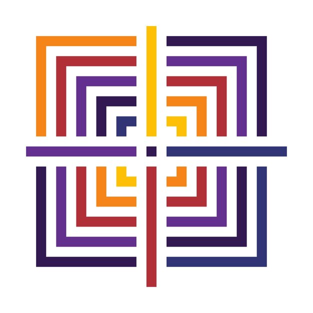 Abstract Mosaic pattern Vector Design Illustration