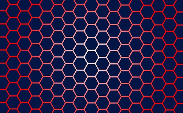 Abstract navy blue hexagonal pattern background