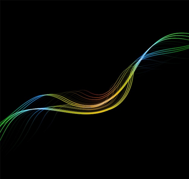 abstract neon line light background