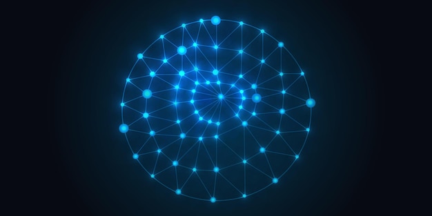 Abstract network connection in a sphere