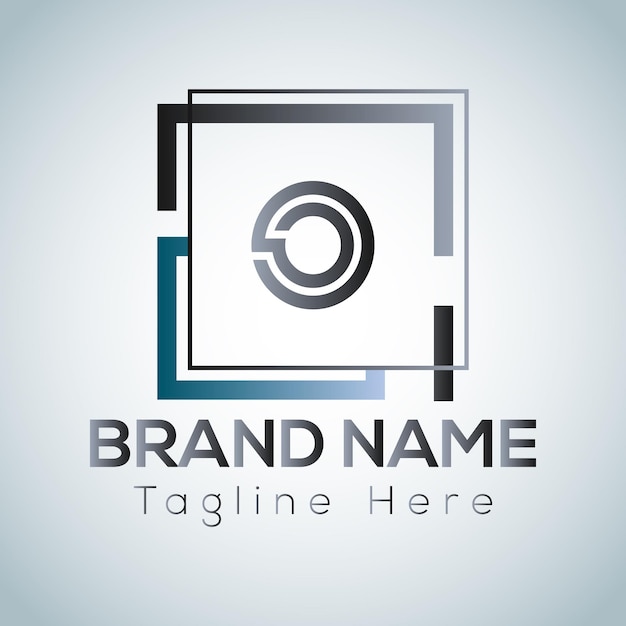 Abstract O letter modern initial lettermarks logo design