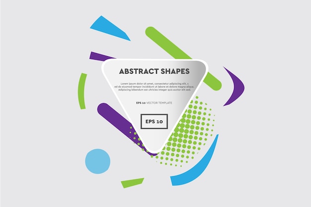 Abstract objects and shapes composition. Modern, trendy design
