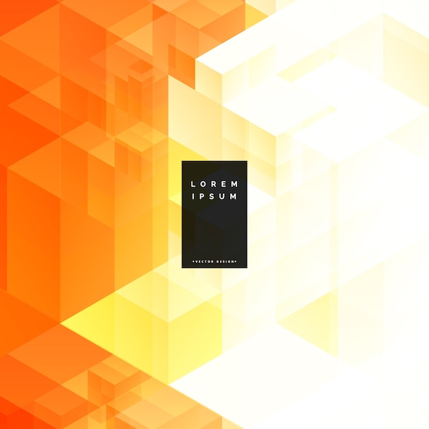 abstract orange triangle geometric background design