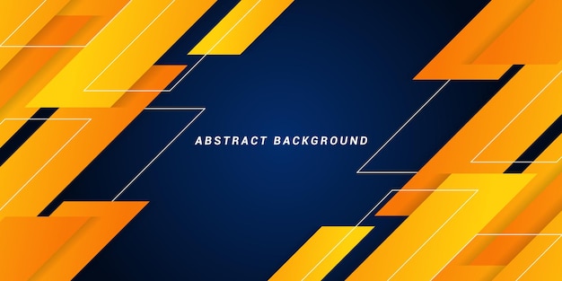 Abstract orange yellow and dark blue background Modern geometric shape design for posters banners brochures covers websites flyers Vector illustration
