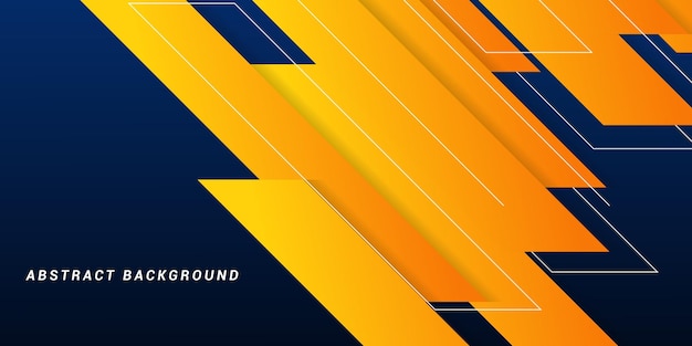 Abstract orange yellow and dark blue background Modern geometric shape design for posters banners brochures covers websites flyers Vector illustration
