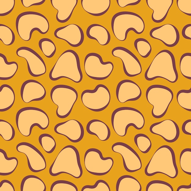 abstract organic shapes earthy colors pattern seamless vector illustration abstract organic shapes