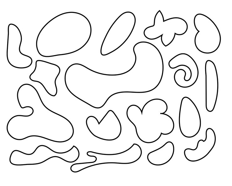 Vektor abstract organic shapes