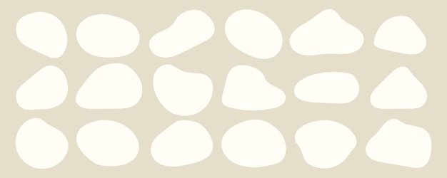 Abstract Oval Shapes on a Light Background
