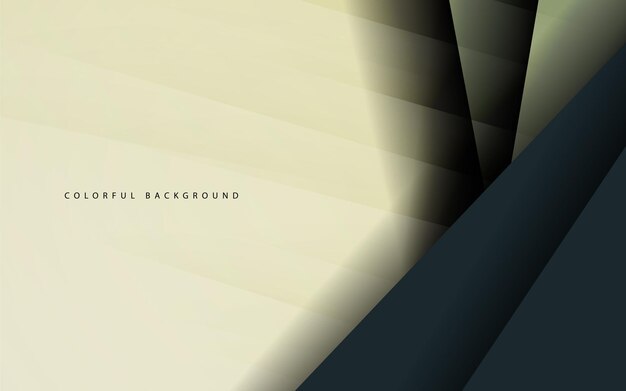 abstract overlap layer dark green background vector