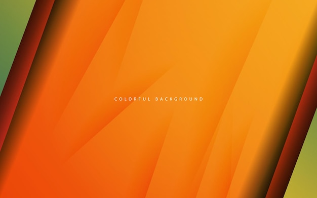 Abstract overlap layer orange color background vector