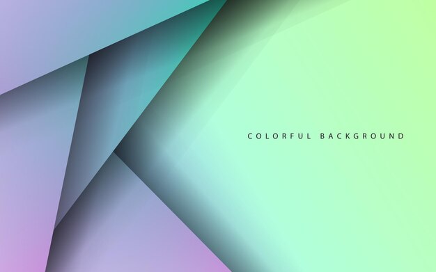 abstract overlap layer papercut background vector