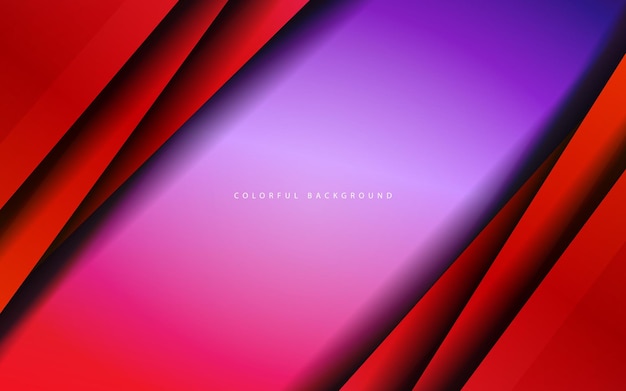 Abstract overlap layer red color background vector