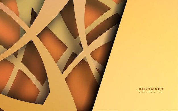 abstract overlap layer yellow background