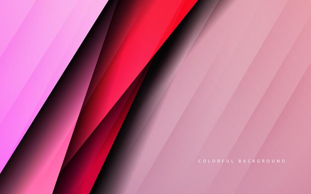 Abstract overlap shape layer pink color background