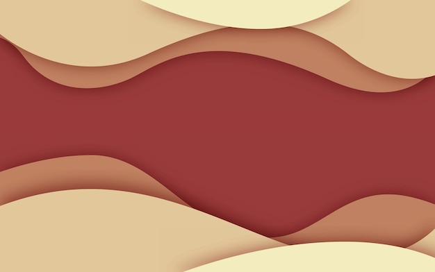 abstract paper cut liquid brown background for design