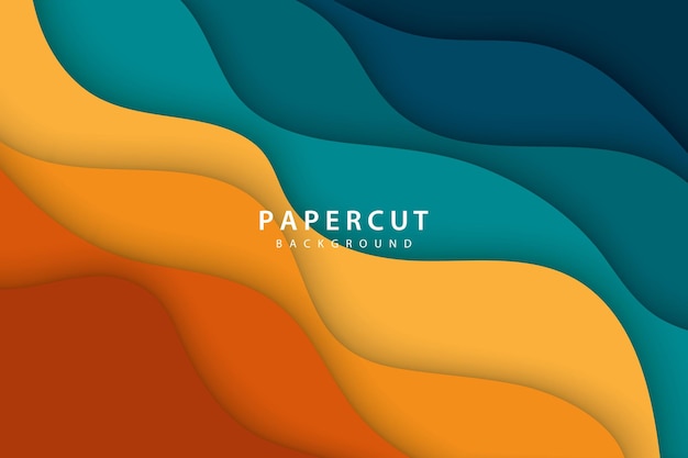 Abstract Papercut Background