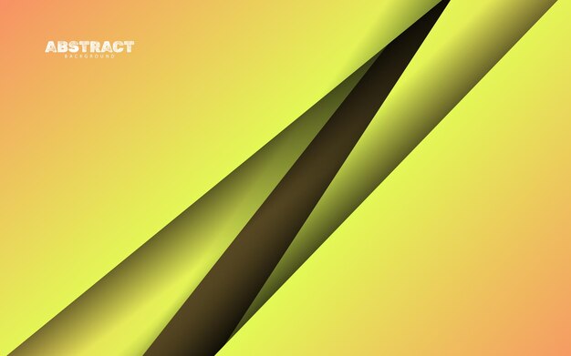 abstract papercut banner background yellow color