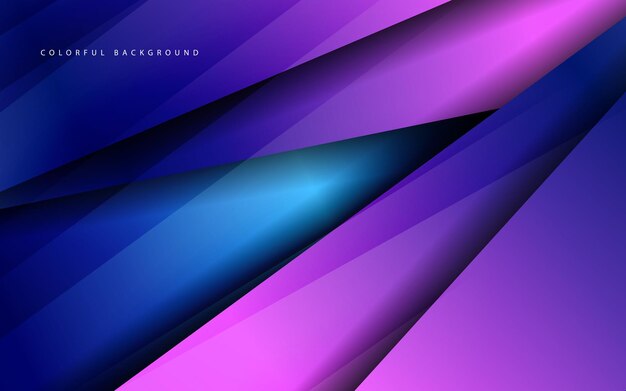 Abstract papercut gradient color background vector