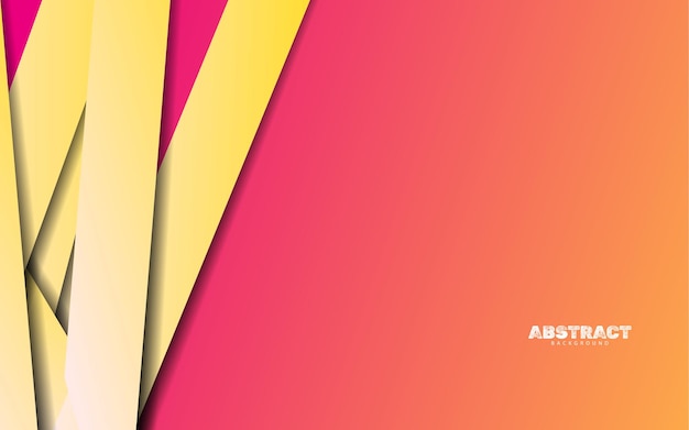 Abstract papercut yellow color background