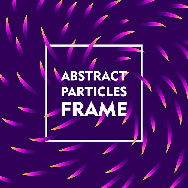 abstract particles frame gradient