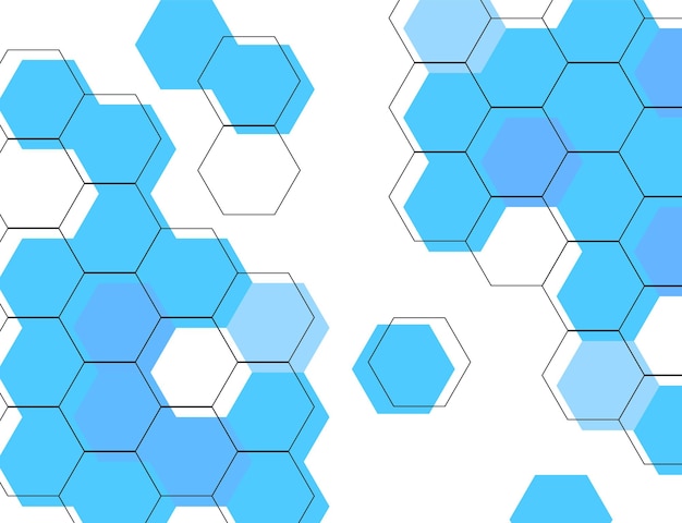 abstract pattern arranged of hexagon from shape of beehive and honeycomb