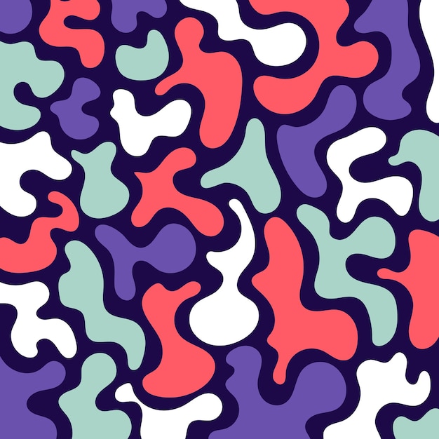 Abstract pattern fluid or liquid shapes flowing background