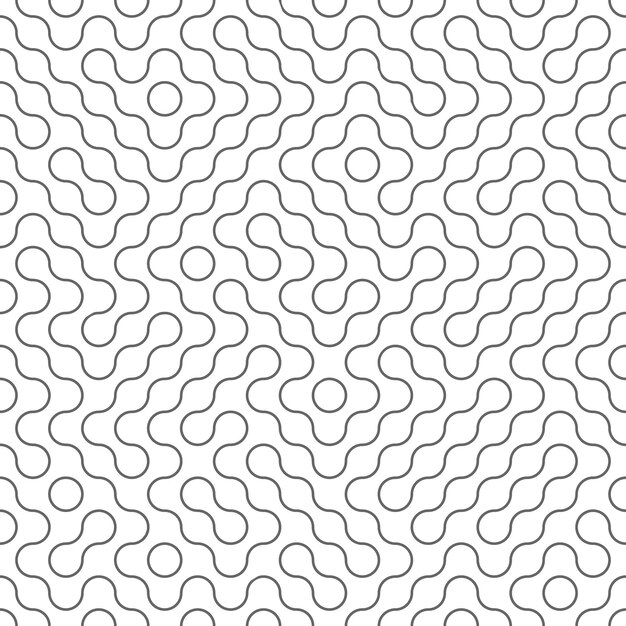 Abstract pattern of solid sinuous lines Seamless background Template for packaging texture cover clothing interior design and creative idea