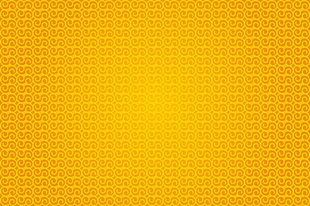 Abstract pattern vector art background design on yellow background