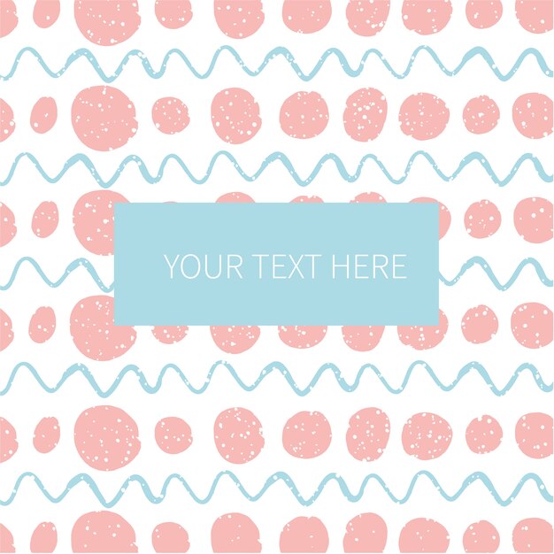 Abstract pattern with label for text