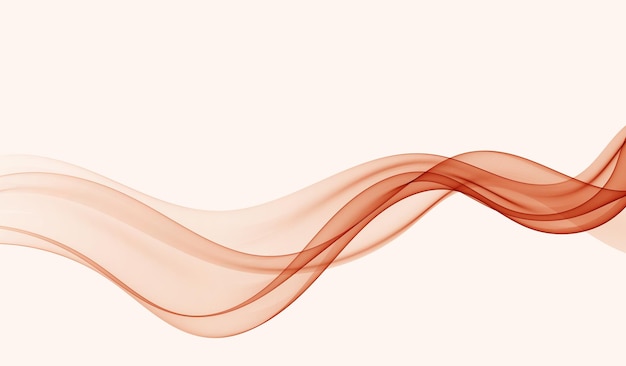 abstract peach swirl wave background design element transparent wave flow lines