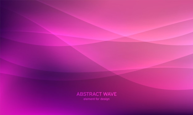 abstract pink background wave element for design stylized line art colorful shiny wave with lines