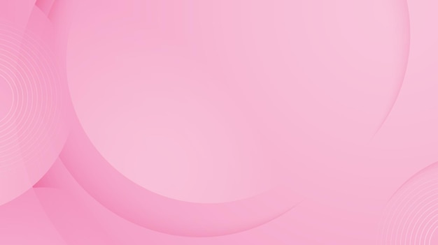 Abstract pink background with circle and line Valentine pastel banner background