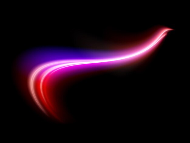 abstract pink light on a black background