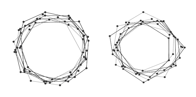 Abstract polygonal image which consist crystalline form with edge lines and vertex point Geometric background in Molecule structure of DNA and neurons Vector illustration EPS 10 for business design