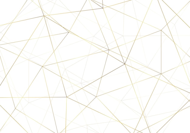 abstract polygonal pattern luxury golden line with dark blue template background premium style for poster cover print artwork vector illustration