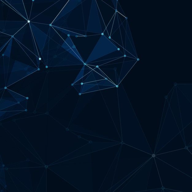 abstract polygonal space background with connecting dots and lines the concept illustration