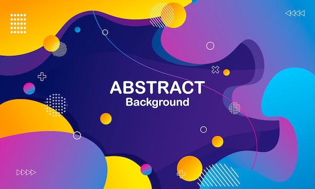 abstract purple and yellow color background dynamic shapes composition