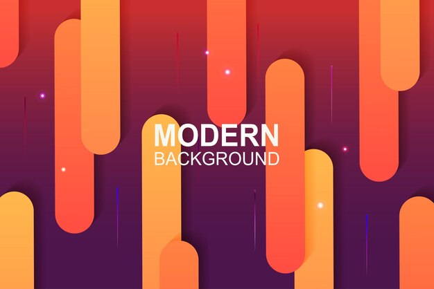 Abstract purple background with orange stripes and glitter