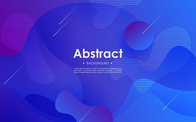 Abstract purple blue liquid color gradient wavy geometric fluid shape background eps10 vector