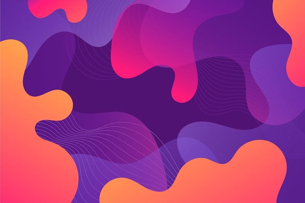 Abstract purple flow shapes background