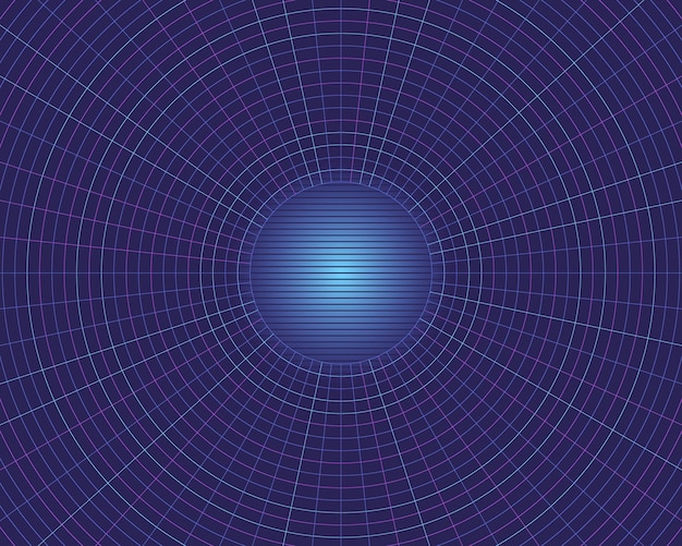 Abstract radial lines cyberpunk background