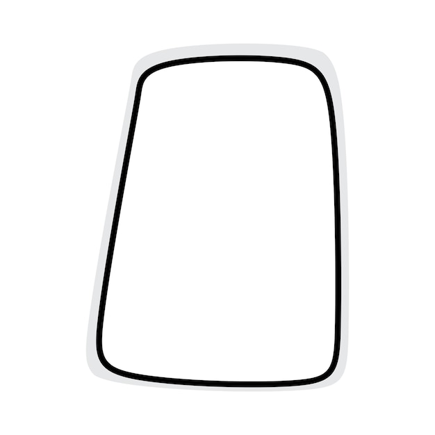 abstract rectangle shape for text frame background and texture in a organic blob vector illustration