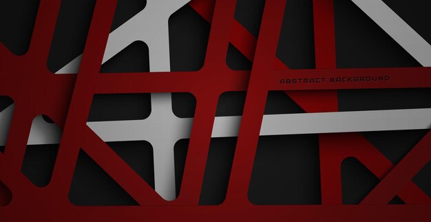 abstract red and silver background with deep shadow and texture, luxury line background concept.
