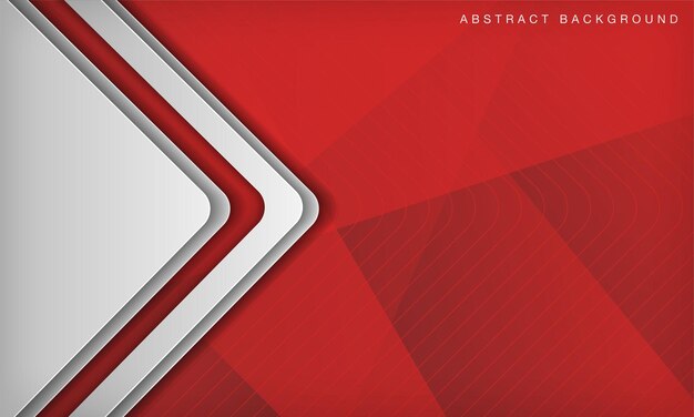 Abstract red and white dimension layer background