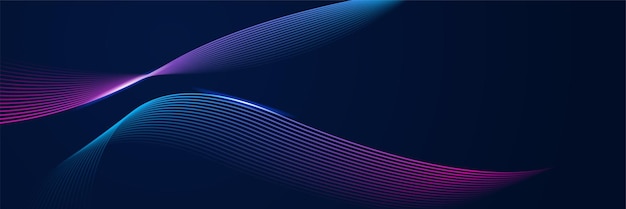 Abstract red blue and pink purple gradient wave particle background Flow wave with line landscape Digital data structure Future mesh pattern point visualization Technology vector illustration