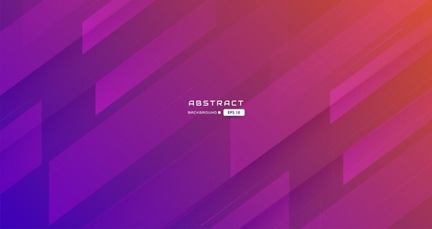 Abstract red blue background with abstract square shape